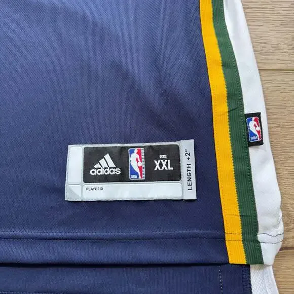 Adidas Utah Jazz CJ Miles 34 Jersey XXL Navy Swingman NBA Basketball - Picture 7 of 8
